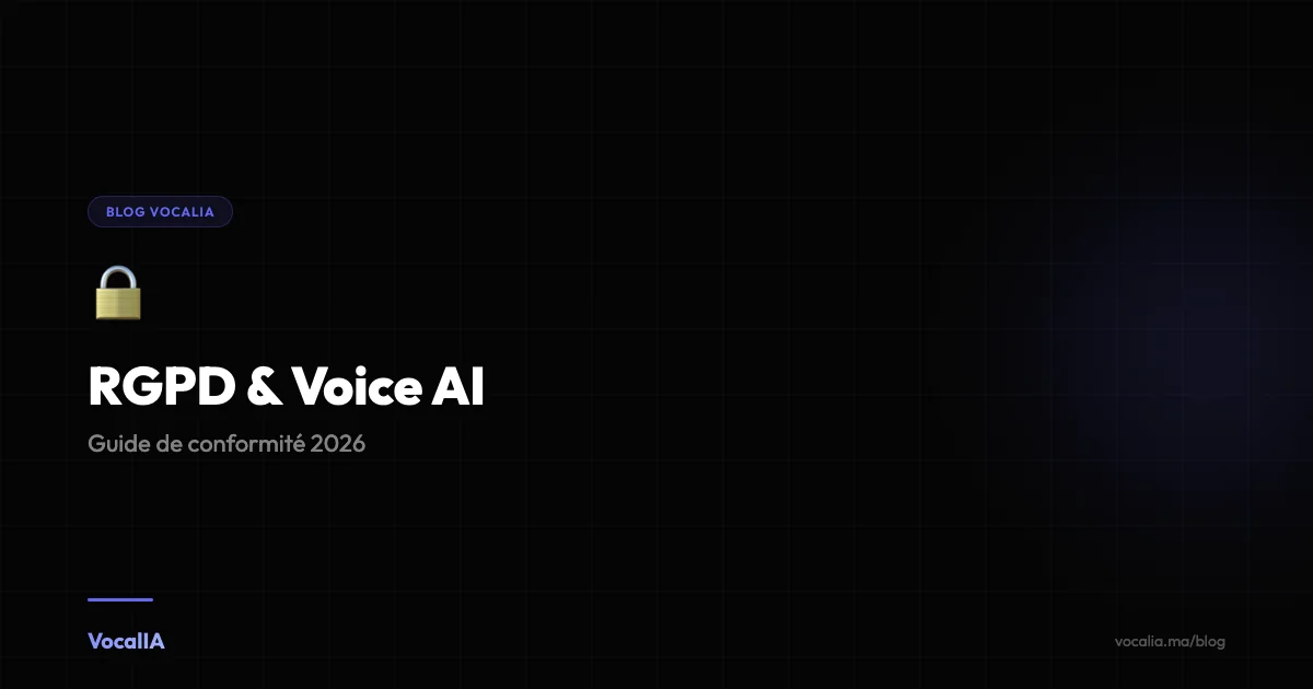 RGPD et IA Vocale : Guide de conformité 2026 - VocalIA Blog